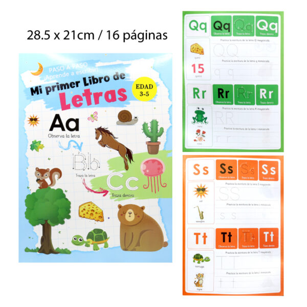 CUADERNO DE CALIGRAFÍA EN ESPAÑOL16 PAGINAS - 28.5 X 21 CM