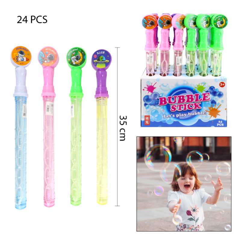 VARA DE BURBUJAS DISEÑO DE ASTRONAUTA - 35 CM