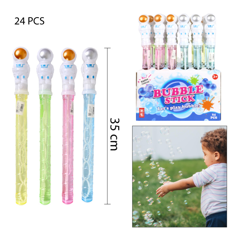 VARA DE BURBUJAS DISEÑO DE ASTRONAUTA - 35 CM