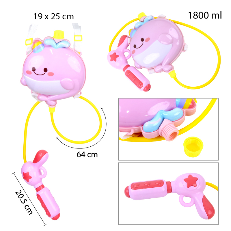 PISTOLA DE AGUA CON MOCHILA - 1800 ML