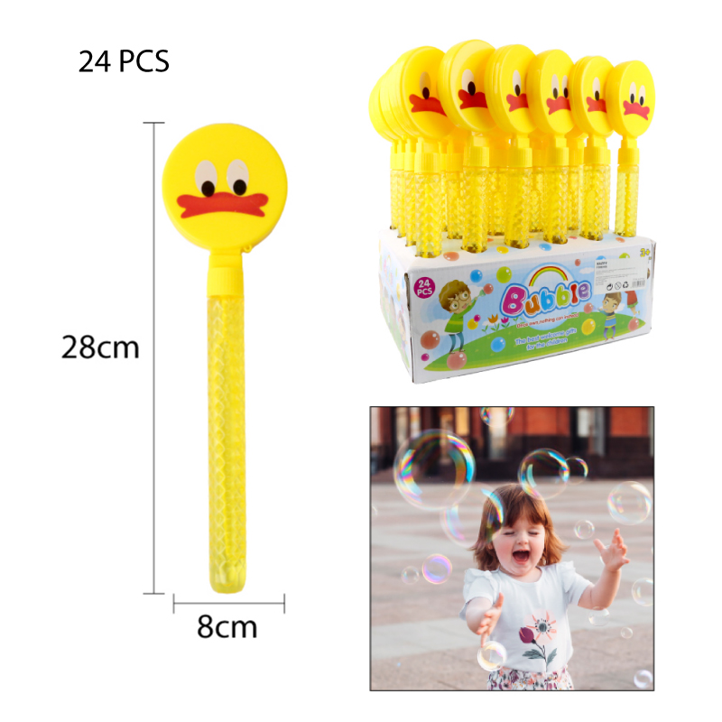 VARA DE BURBUJAS DISEÑO PATO - 28 CM