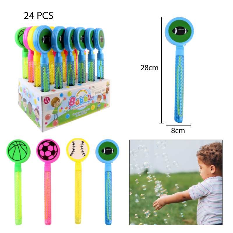 VARA DE BURBUJAS DISEÑO RAQUETA - 28 CM