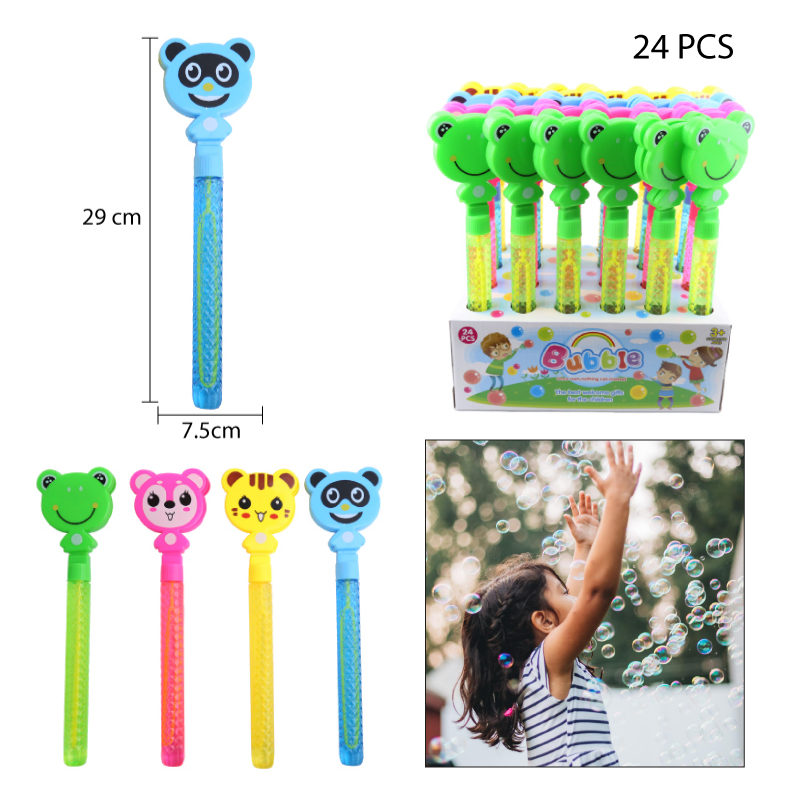 VARA DE BURBUJAS DISEÑO ANIMALES - 29 CM