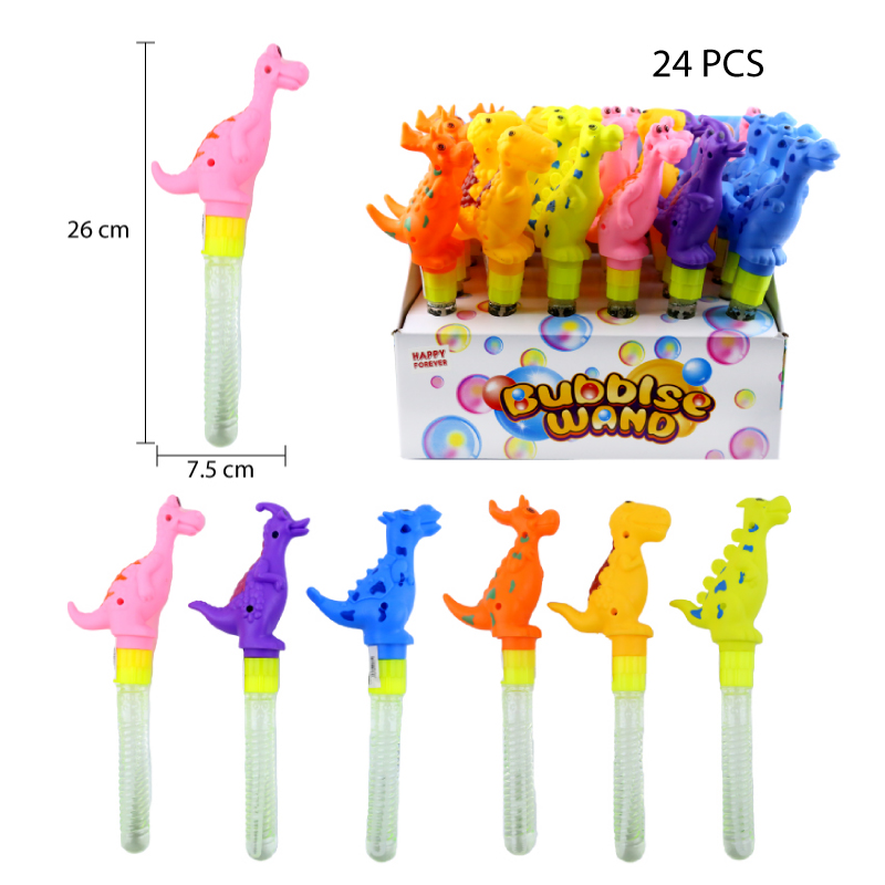 VARA DE BURBUJAS DISEÑO DINOSAURIOS - 26 CM