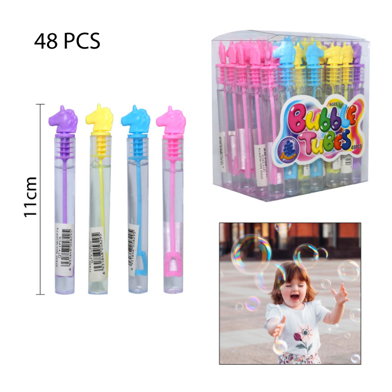 MINI BURBUJAS DISEÑO UNICORNIO - 11 CM