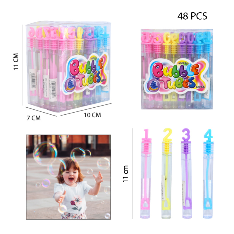 MINI BURBUJAS DISEÑO NÚMEROS - 11 CM