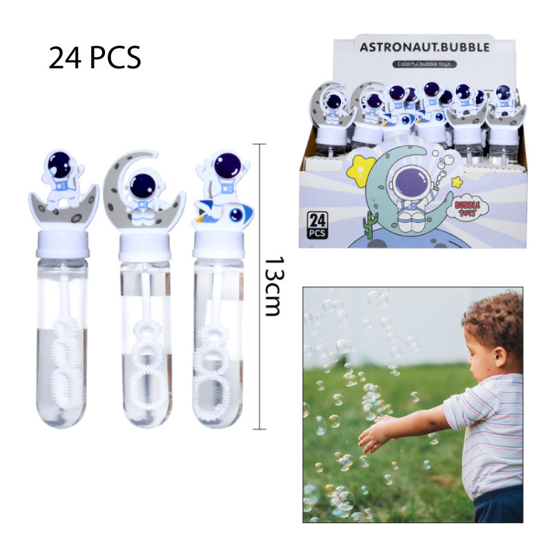 VARA DE BURBUJAS DISEÑO ASTRONAUTAS - 13 CM