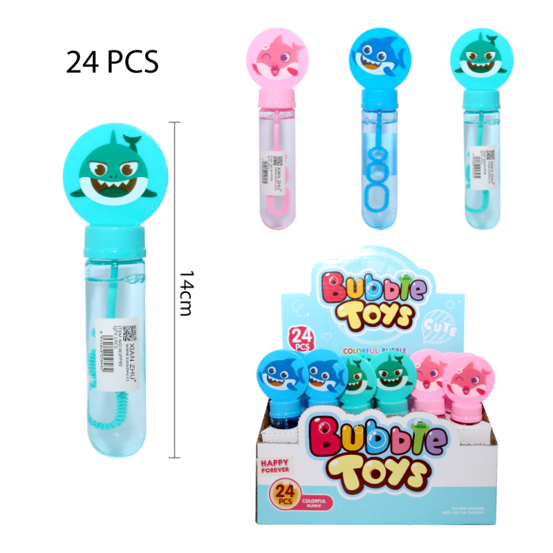 VARA DE BURBUJAS DISEÑO TIBURONES - 14 CM