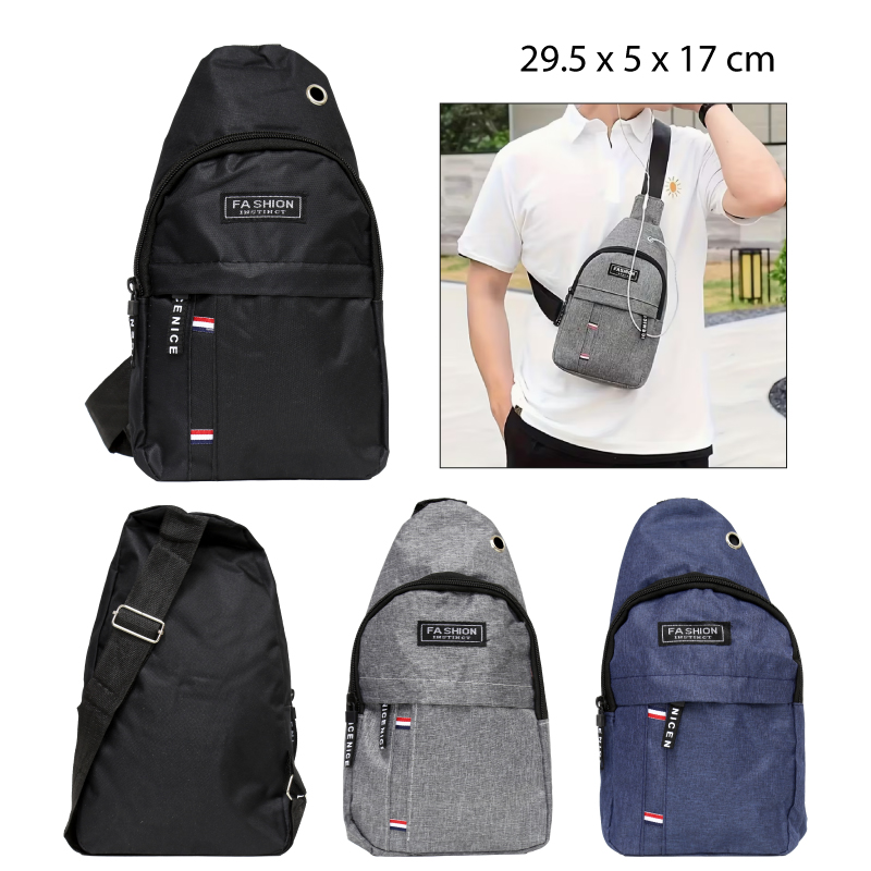 BOLSO CRUZADO DEPORTIVO - 29.5 X 17 X 5 CM