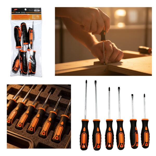 SET DESTORNILLADORES GOTA DE LLUVIA PACK DE 6