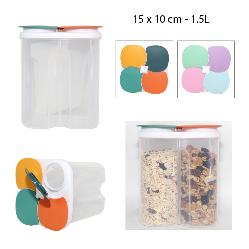 RECIPIENTE DE ALMACENAMIENTO SELLADO CON TAPA - 1.5 L