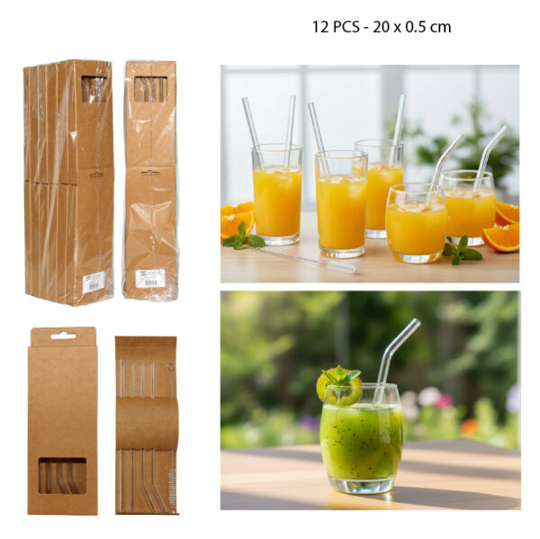 SET DE BOMBILLAS DE VIDRIO - 12 PCS