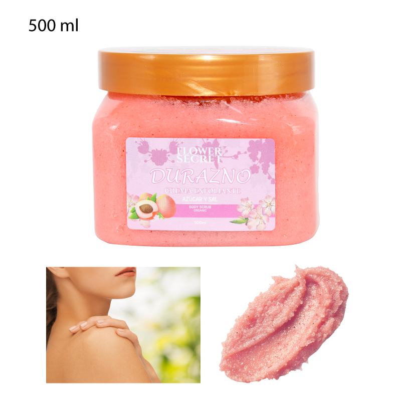 EXFOLIANTE CORPORAL AZUCAR Y SAL  DURAZNO - 500 ML