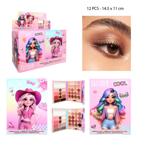 PALETA DE SOMBRAS DE 31 COLORES CÁLIDOS