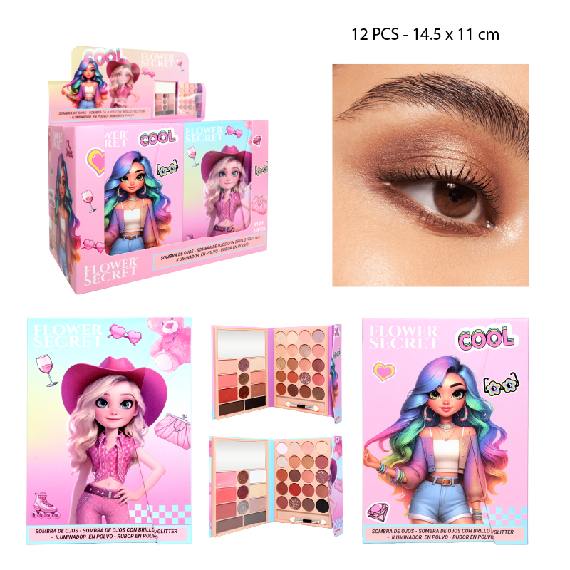 PALETA DE SOMBRAS DE 31 COLORES CÁLIDOS