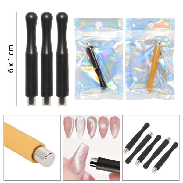 IMÁN OJO DE GATO DOS COLORES - 12 PCS