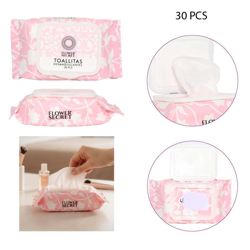 TOALLITAS DESMAQUILLANTES YARA - 30 PCS
