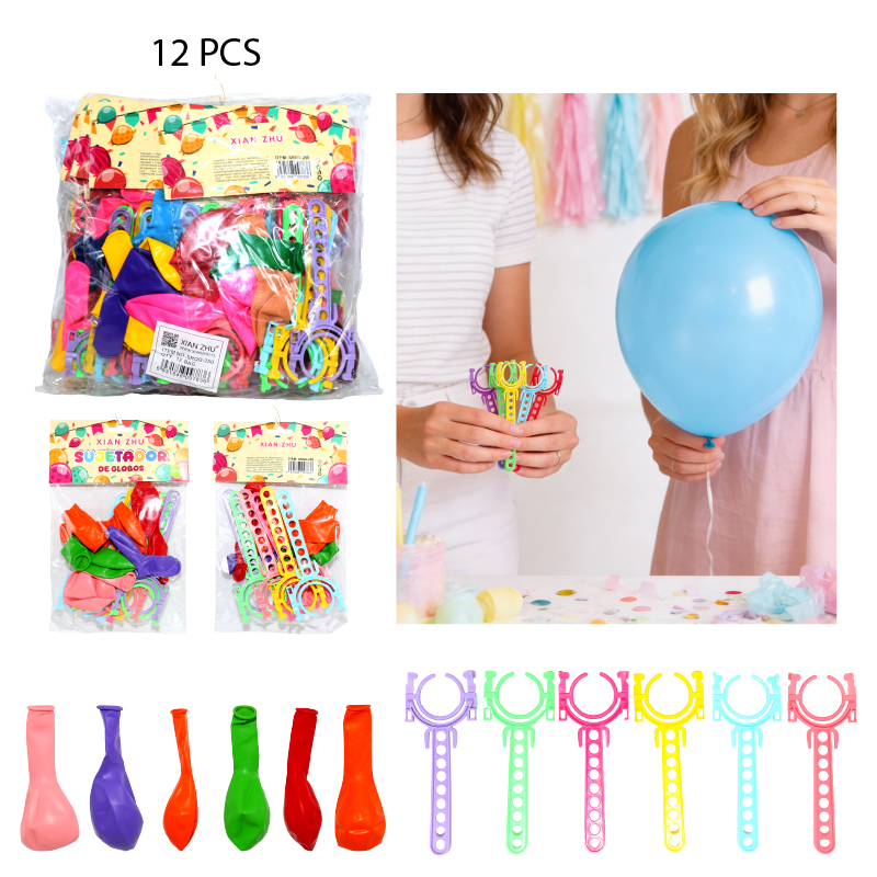 GLOBOS DE LATEX - 12 PCS