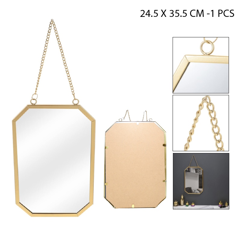 ESPEJO NÓRDICO DE PARED GRANDE - 24.5 X 35.5 CM