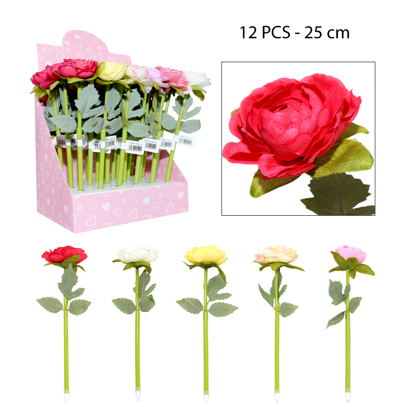 BOLÍGRAFOS FLOR DE LOTO - 25 CM