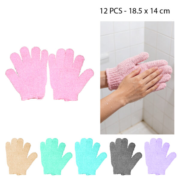 GUANTES EXFOLIANTES CORPORAL PARA BAÑO