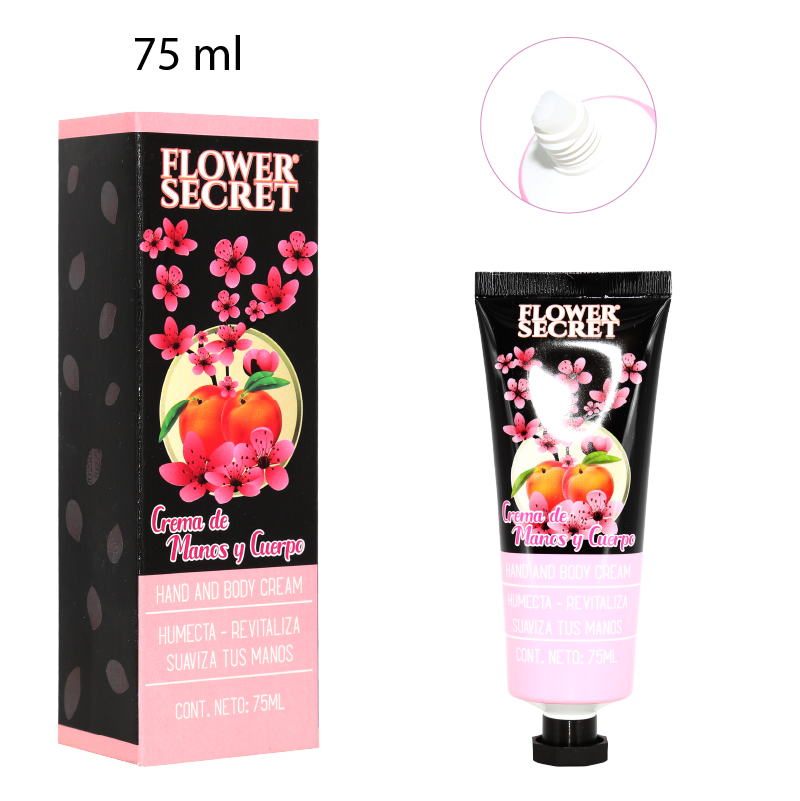 CREMA DE MANOS Y CUERPO AROMA DURAZNO - 75 ML
