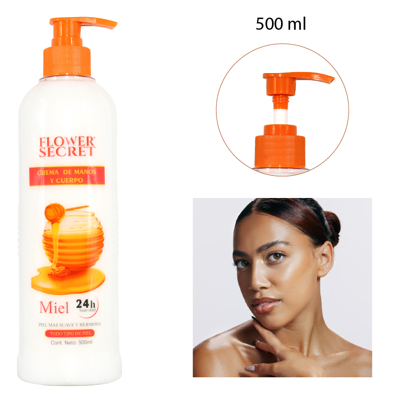CREMA DE CUERPO Y MANOS AROMA MIEL - 500 ML