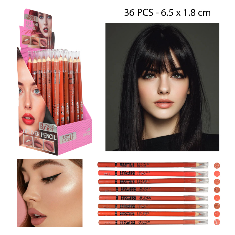 DELINEADOR EN LÁPIZ PARA LABIOS - 36 PCS