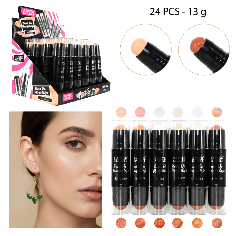 BASE DE MAQUILLAJE + ILUMINADOR EN BARRA