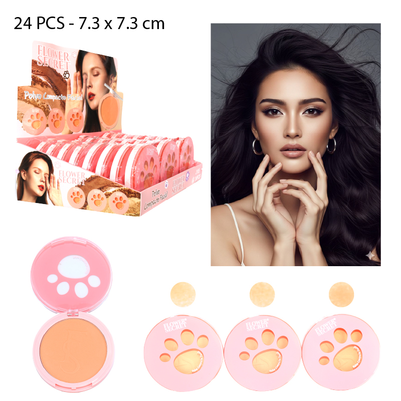 POLVO COMPACTO FACIAL - 7.3 x 7.3 cm