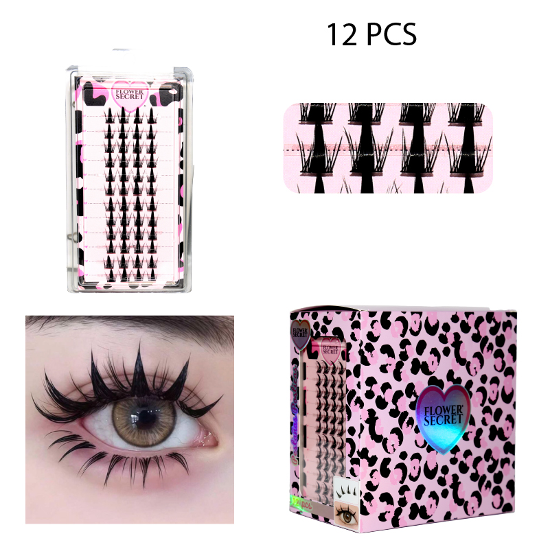 PESTAÑAS POSTIZAS DE HADA DE GRAN VOLUMEN - 12 PCS