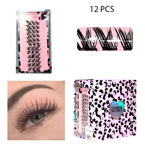 PESTAÑAS POSTIZAS DE CHANG'E DE GRAN VOLUMEN- 12 PCS