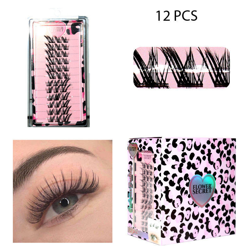 PESTAÑAS POSTIZAS DE CHANG'E DE GRAN VOLUMEN- 12 PCS