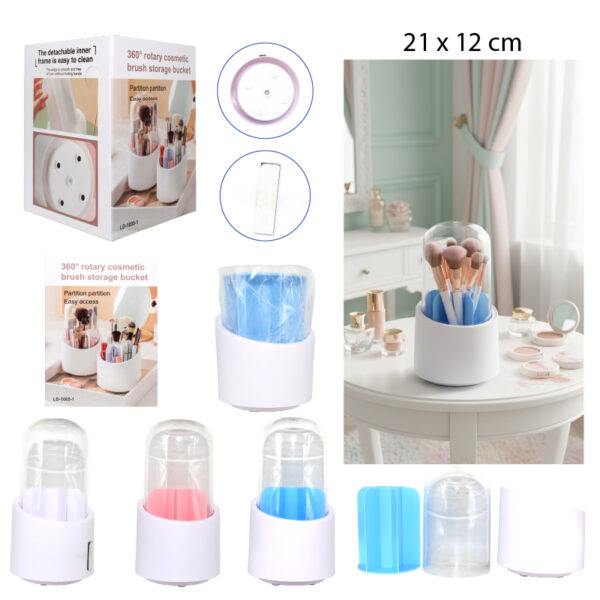 ORGANIZADORA GIRATORIO PARA BROCHAS - 13 X 24 CM