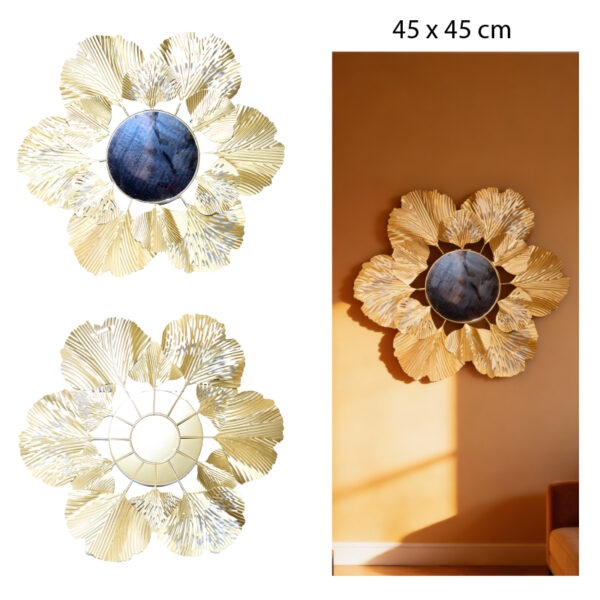 ESPEJO DECORATIVO FLORAL 45 X 45  CM