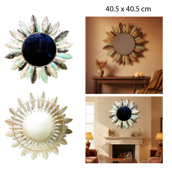 ESPEJO DECORATIVO PLUMA-  40.5 CM