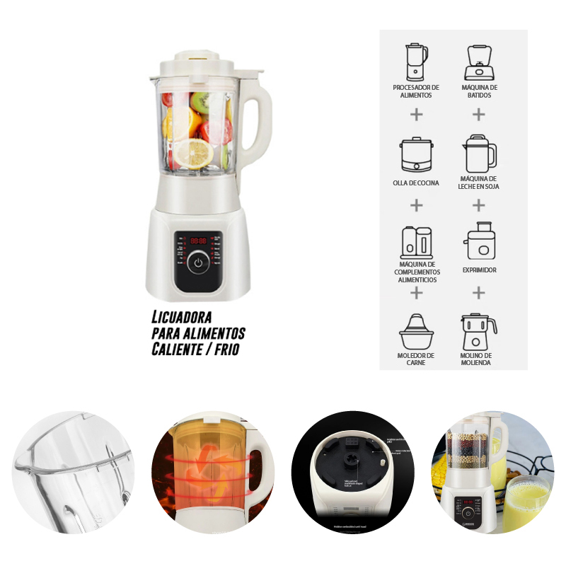 LICUADORA AUTOMATICA 1.5L - SMOOTHIE MAKER PARA JUGOS Y SOPA
