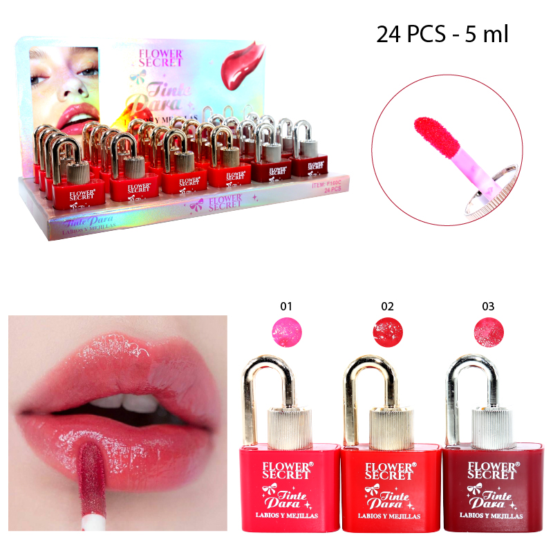 TINTE LABIAL PARA LABIOS Y MEJILLAS TONOS ROJOS - 5 ML