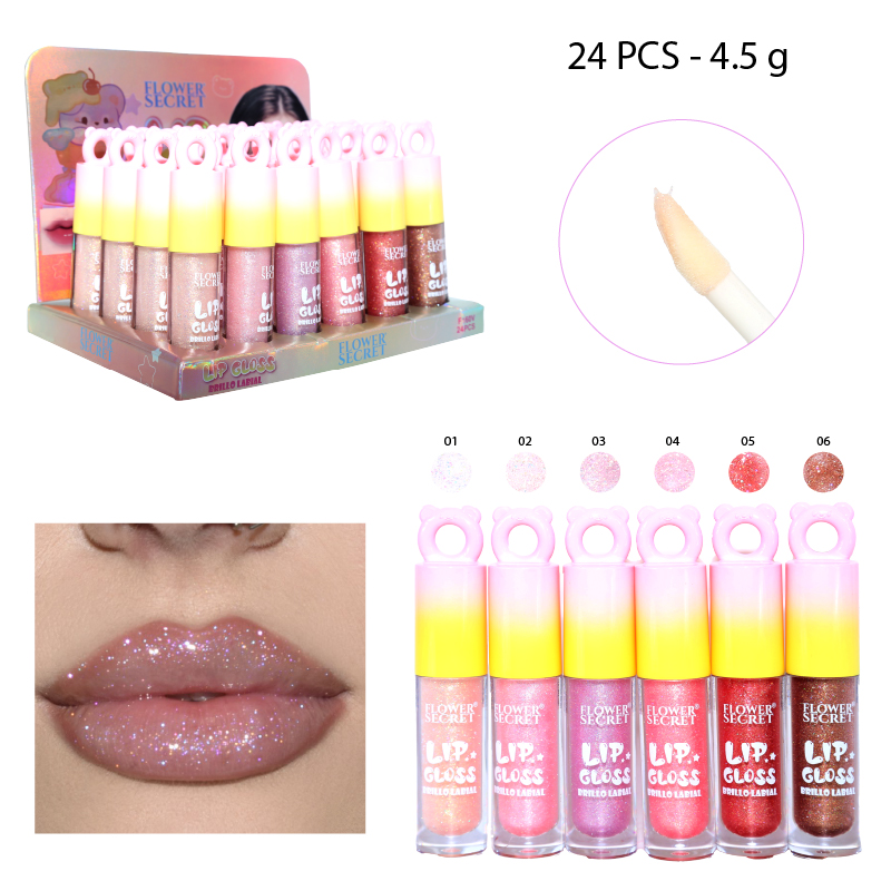 BRILLO LABIAL PERLADO 6 TONOS - 4.5 G