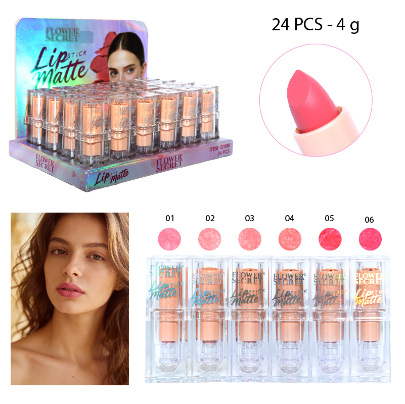 LABIAL MATTE EN BARRA 6 TONALIDADES - 4 G