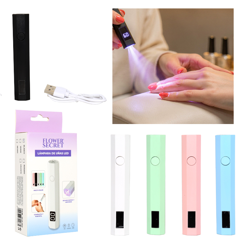 LÁMPARA DE UÑAS PORTÁTIL LED/UV - 3W