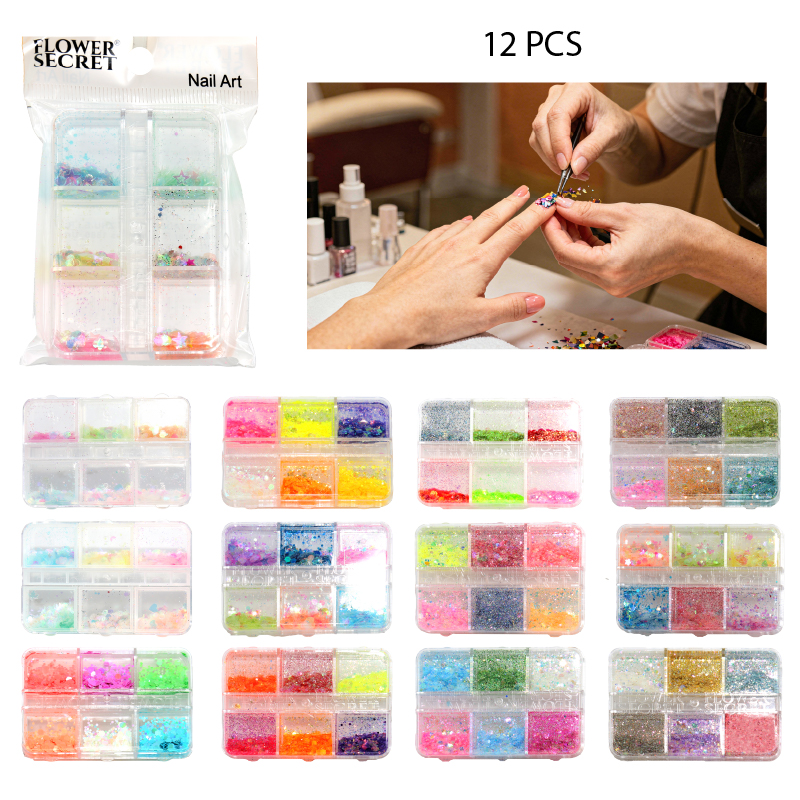 SET DECORACION DE UÑAS CONFETIS