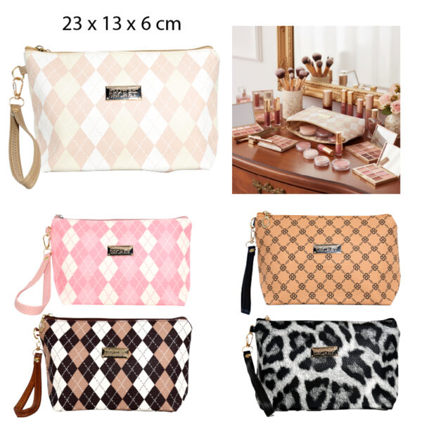 COSMETIQUERO RECTANGULAR 5 DISEÑOS- 23 X 13 X 6 CM