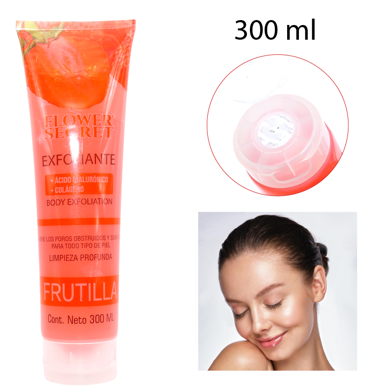 CREMA EXFOLIANTE CORPORAL DE FRESA - 300 ML