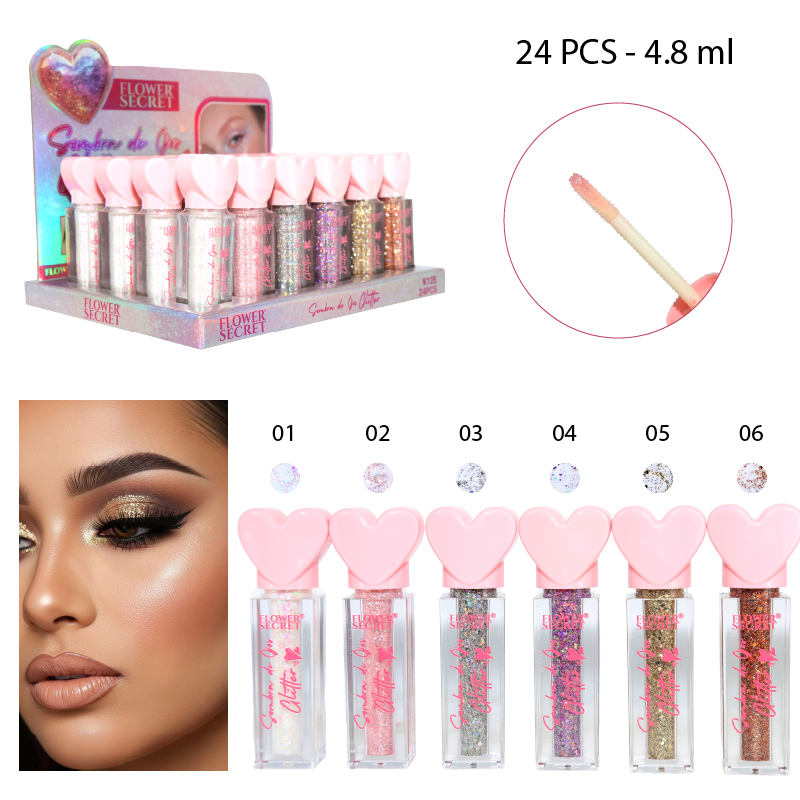 SOMBRA DE OJOS LÍQUIDA CON GLITTER - 4.8 ML