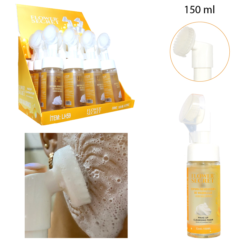 ESPUMA REMOVEDORA DE MAQUILLAJE CON ACIDO HIALURONICO - 150 ML