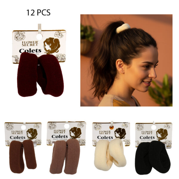 ELÁSTICOS CON BORLA 6 CM - 2 PCS