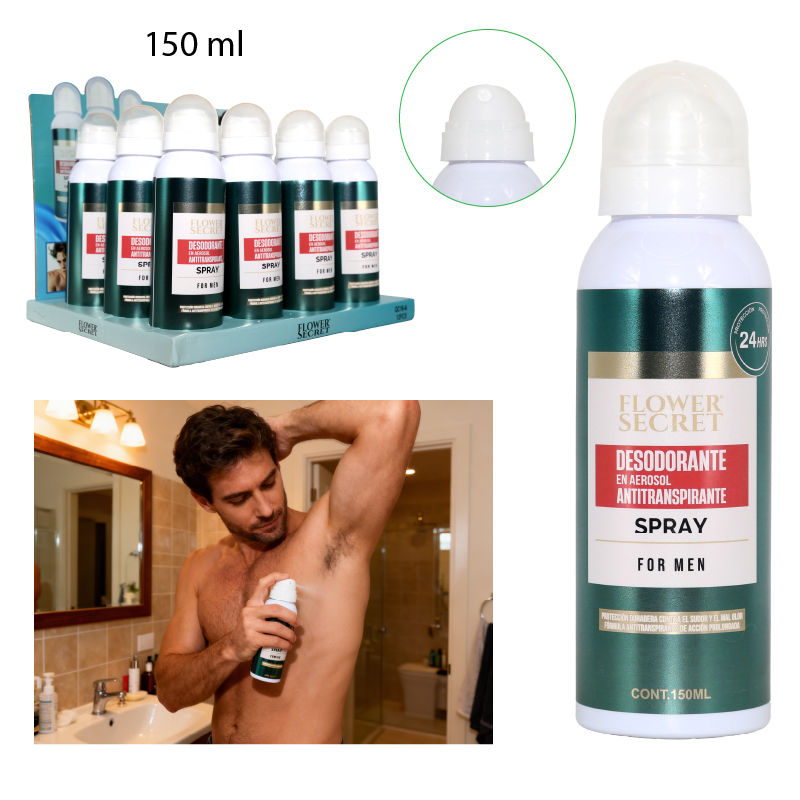 DESODORANTE EN AEROSOL ANTITRANSPIRANTE PARA HOMBRE - 150 ML