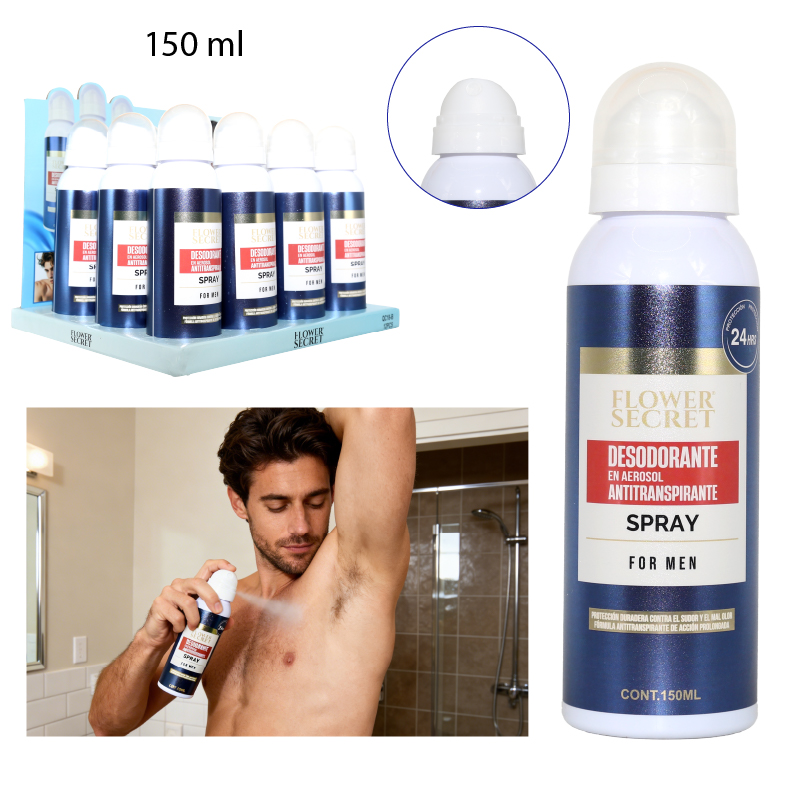 DESODORANTE EN AEROSOL ANTITRANSPIRANTE PARA HOMBRE - 150 ML