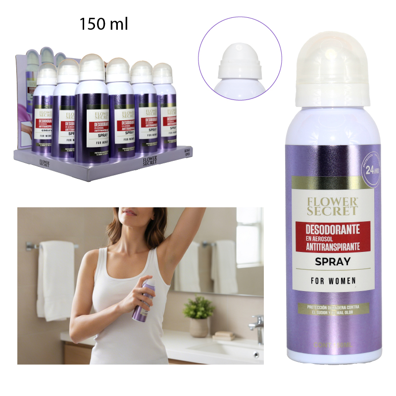 DESODORANTE EN AEROSOL ANTITRANSPIRANTE PARA MUJER - 150 ML